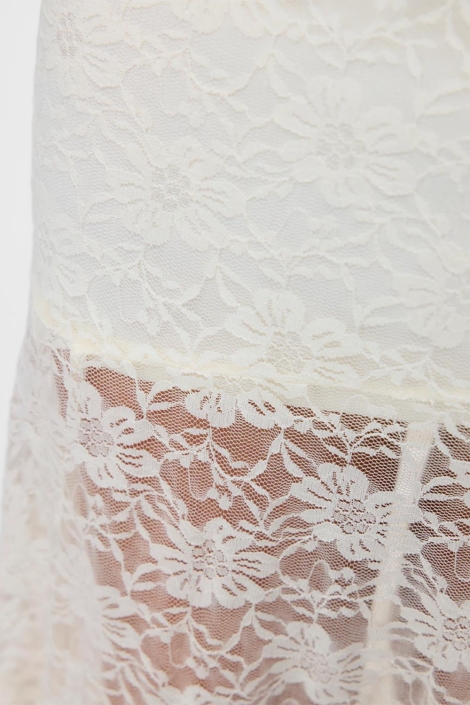 Vero Moda vmollie hw long lace skirt jrs exp